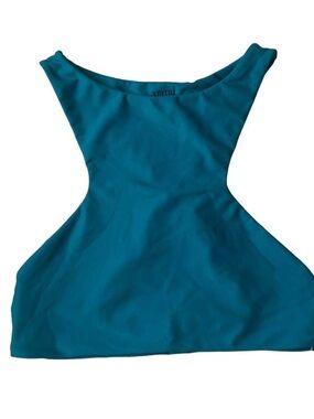 Mikoh Barbados Bikini Top XL 
Blue/Turquoise High Neck Racer Back